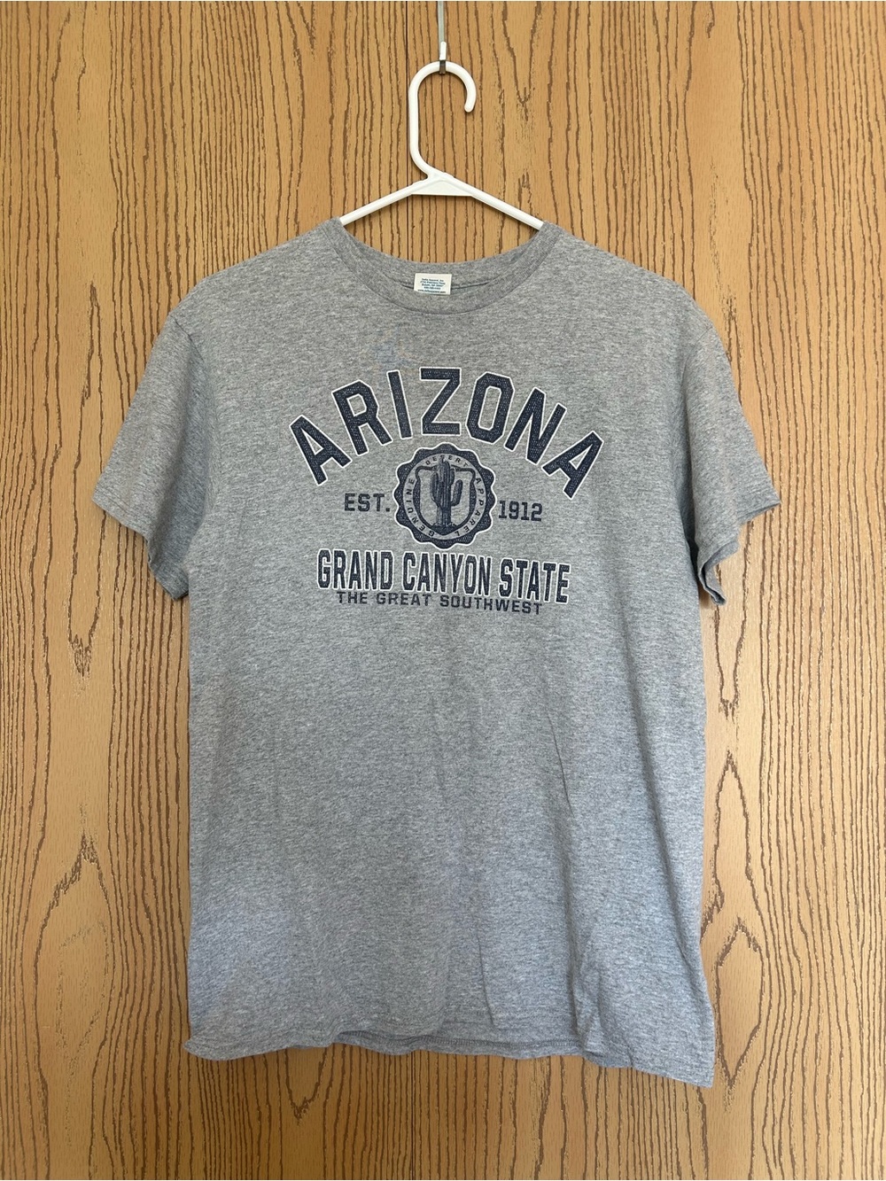 Gildan Gray Arizona Grand Canyon State Graphic Tee